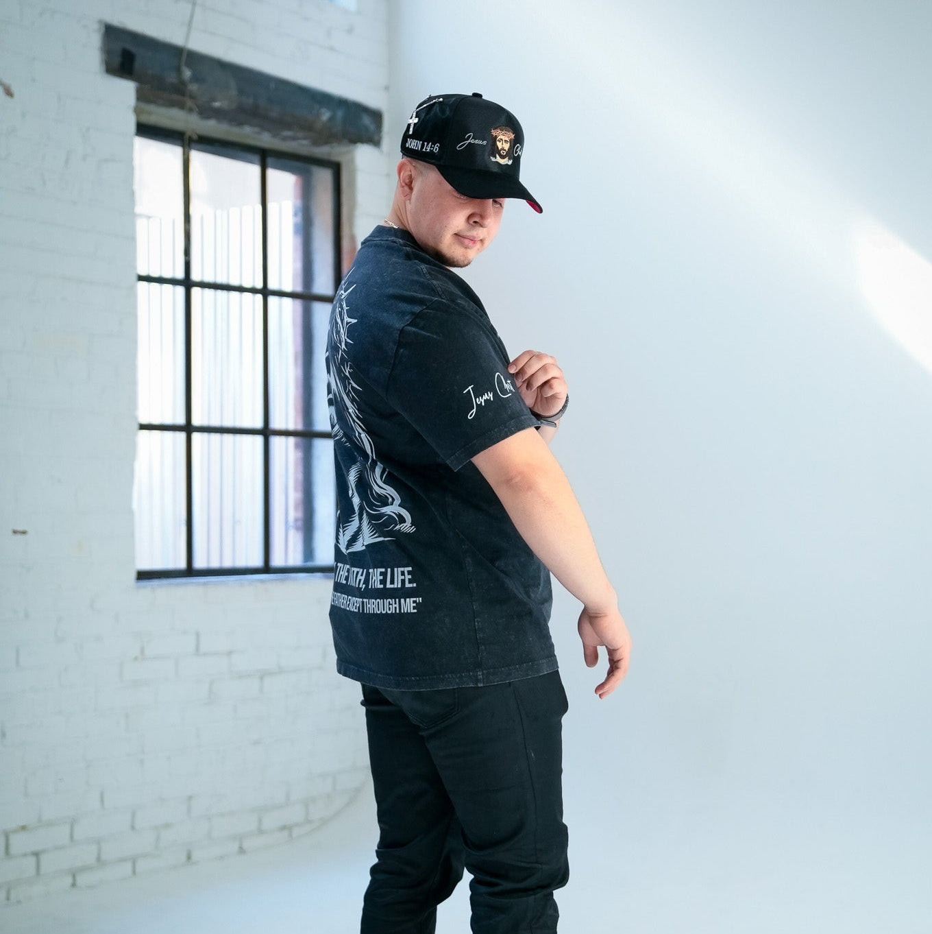 John 14:6 (Faded Black) T-Shirt