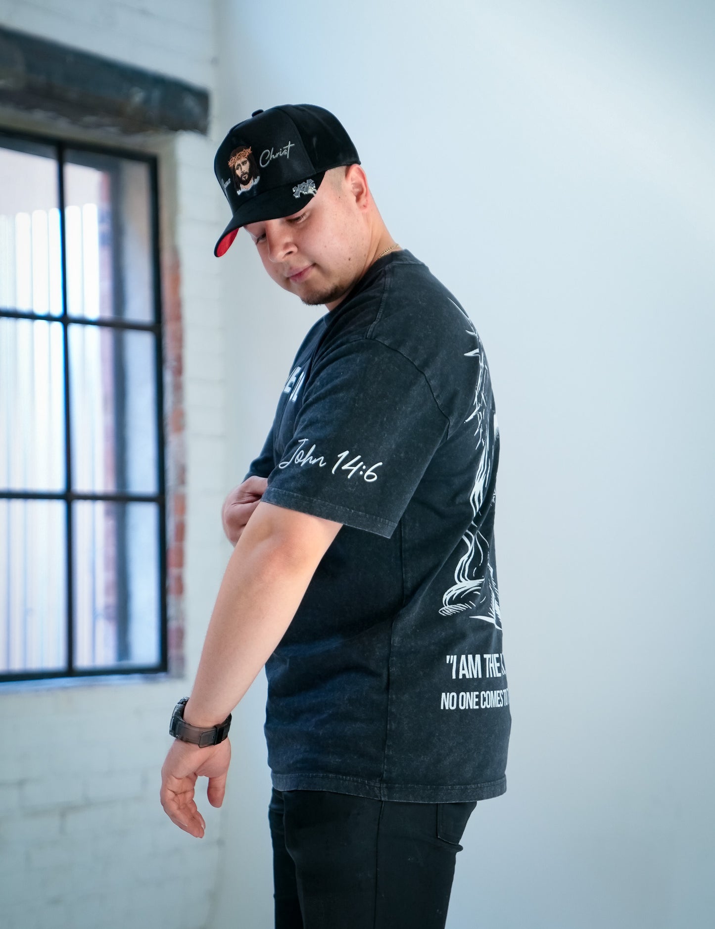 John 14:6 (Faded Black) T-Shirt
