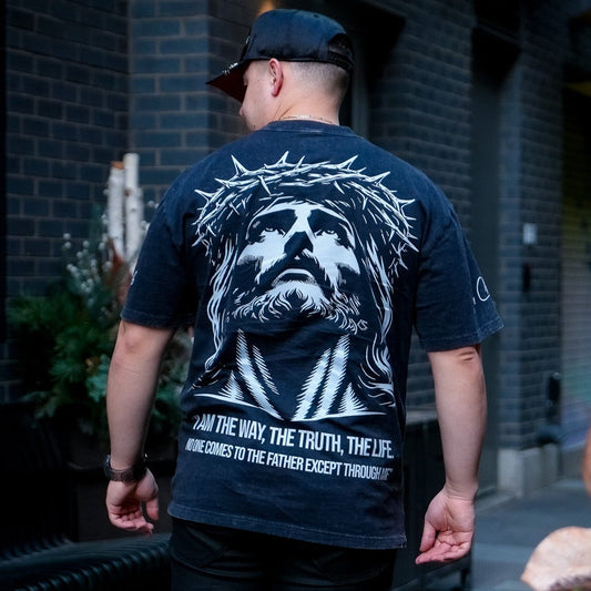John 14:6 (Faded Black) T-Shirt