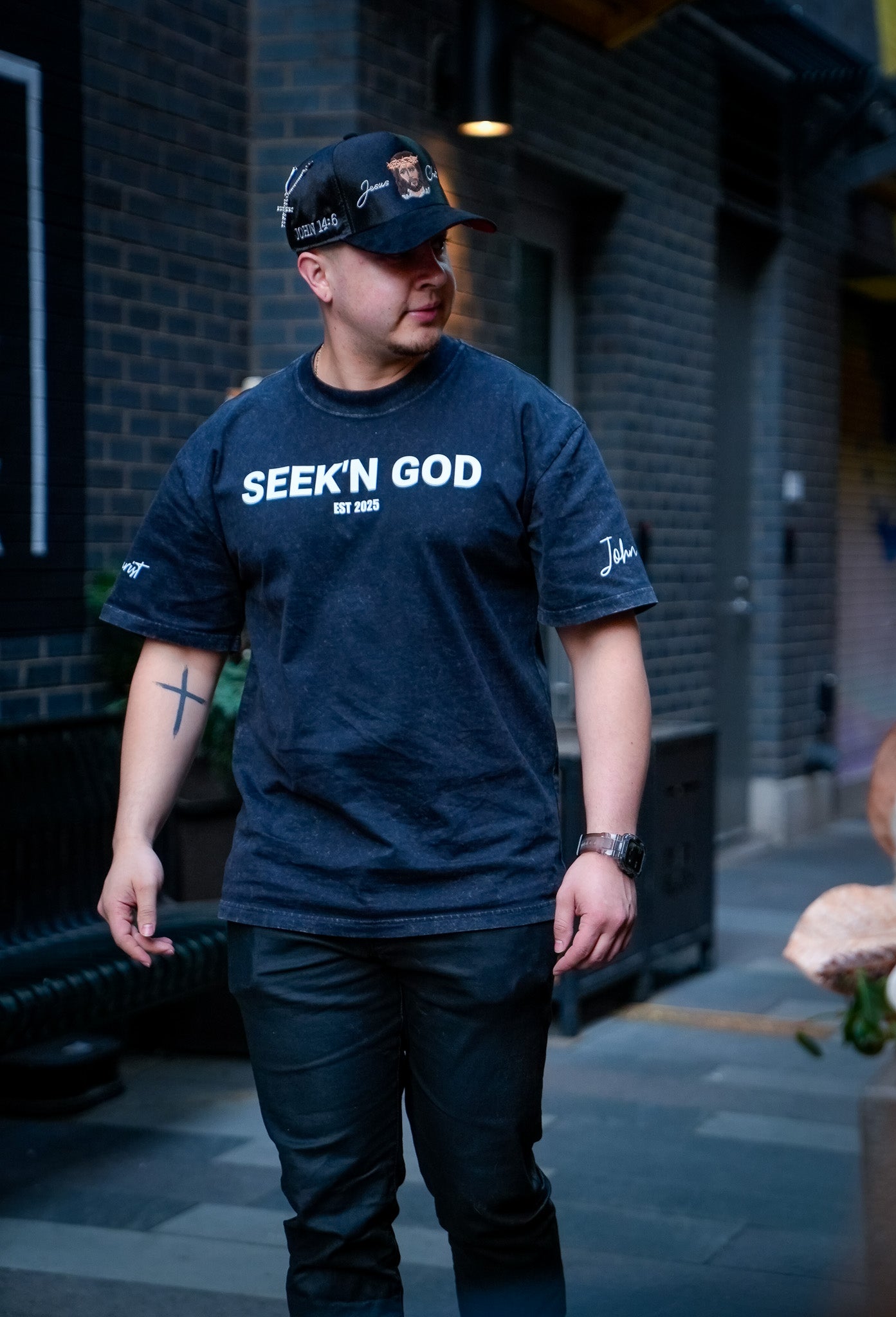 John 14:6 (Faded Black) T-Shirt
