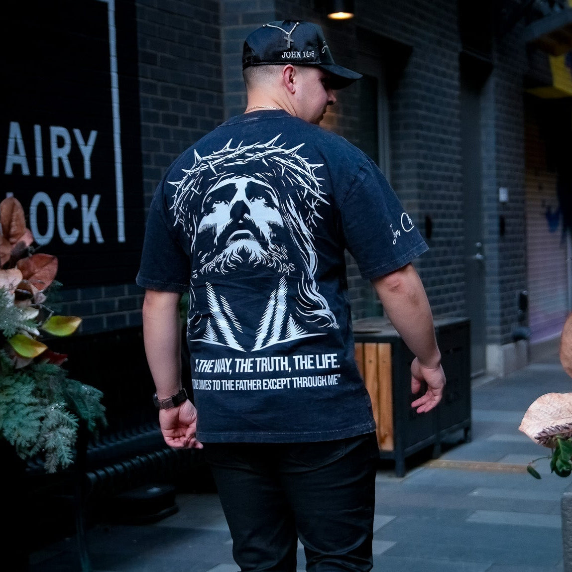 John 14:6 (Faded Black) T-Shirt